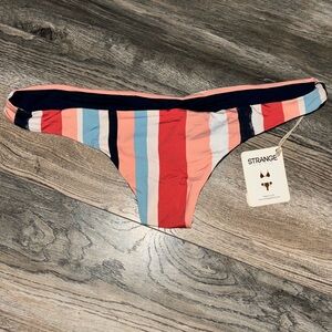 Women's Striped Bikini Bottom - Multicolor
